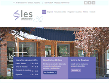 Tablet Screenshot of les-lab.com.ar